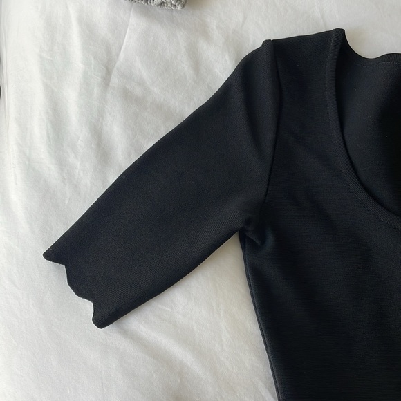 Alaia-Style Black Dress, Size XS - Picture 6 of 7